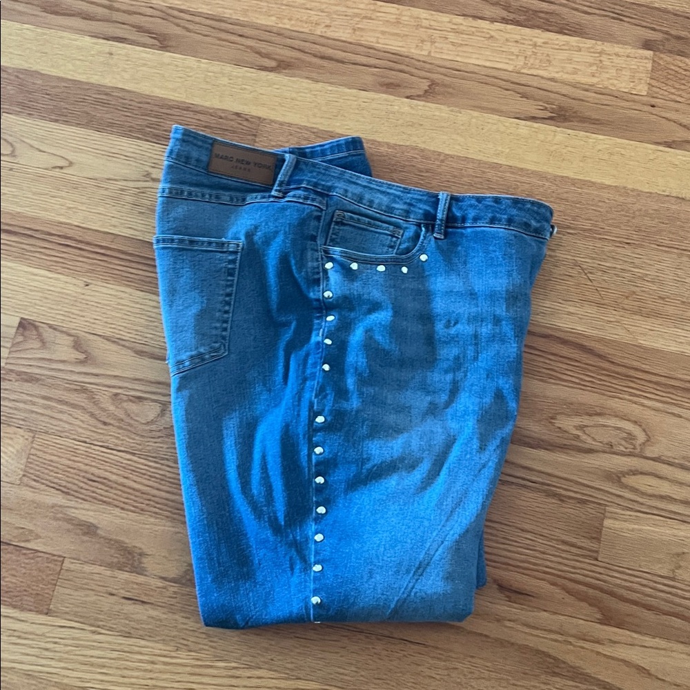 Marc New York Blue Pencil Jeans 18W